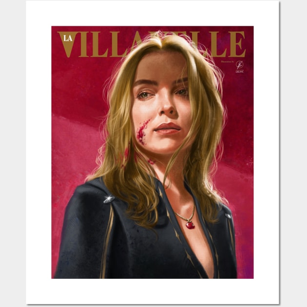 Villanelle Painted Portrait Wall Art by wolfgangleblanc